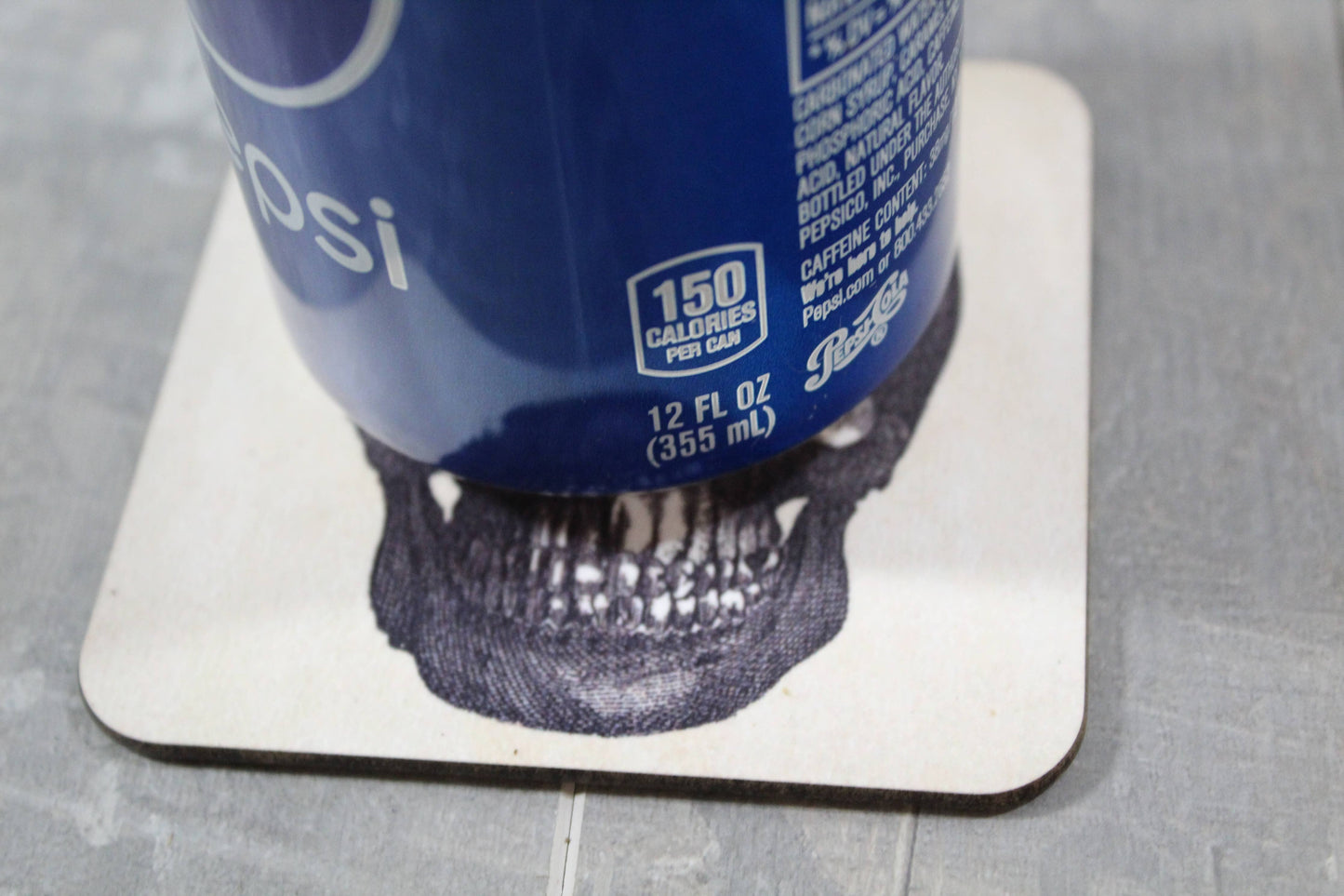 Head Skeleton //Square Coaster