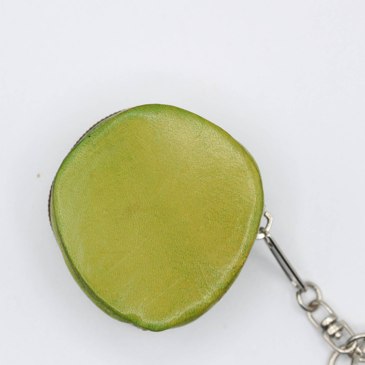 Leather Alien mini coin purse key chain bag charm