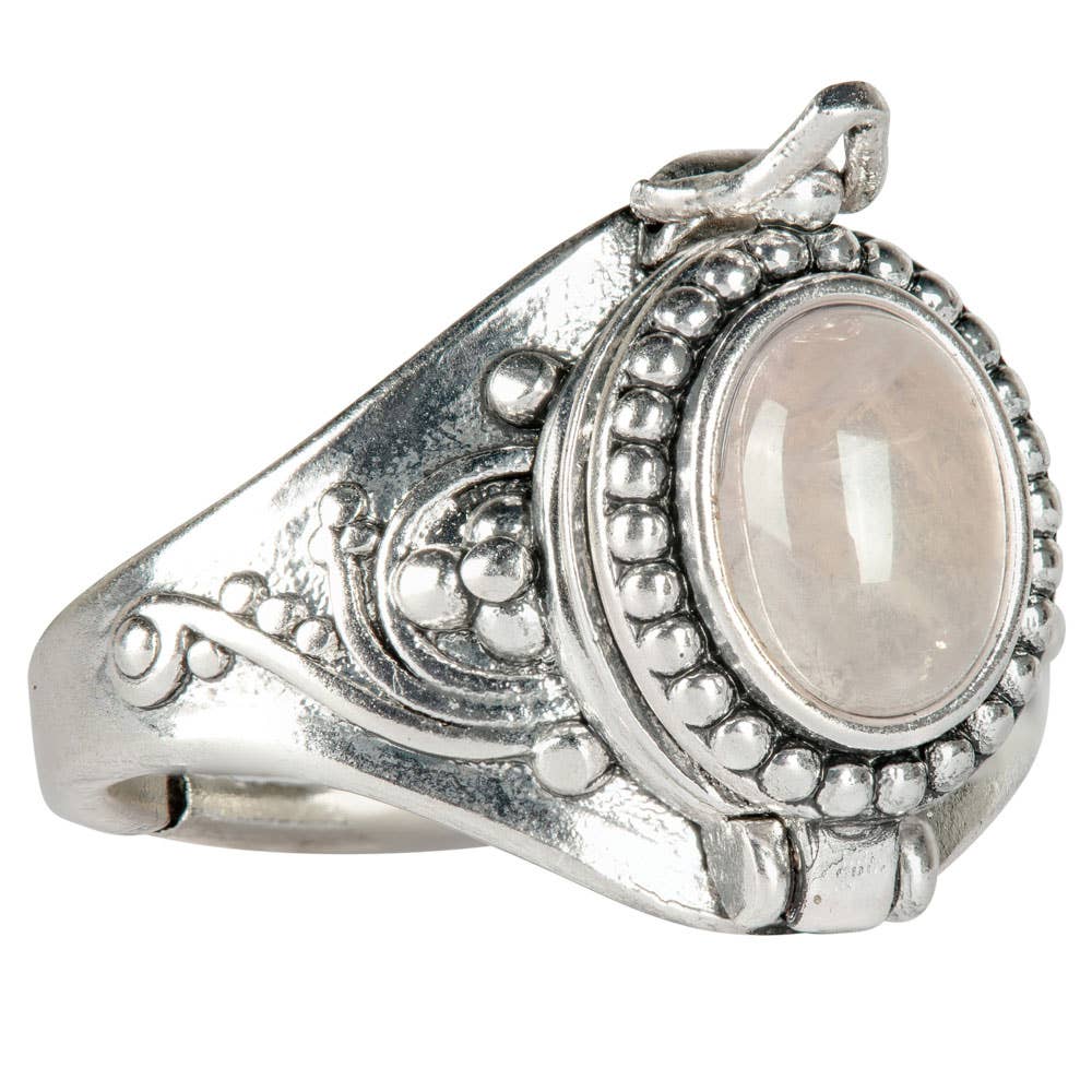ADJUSTABLE GEMSTONE POISON RINGS