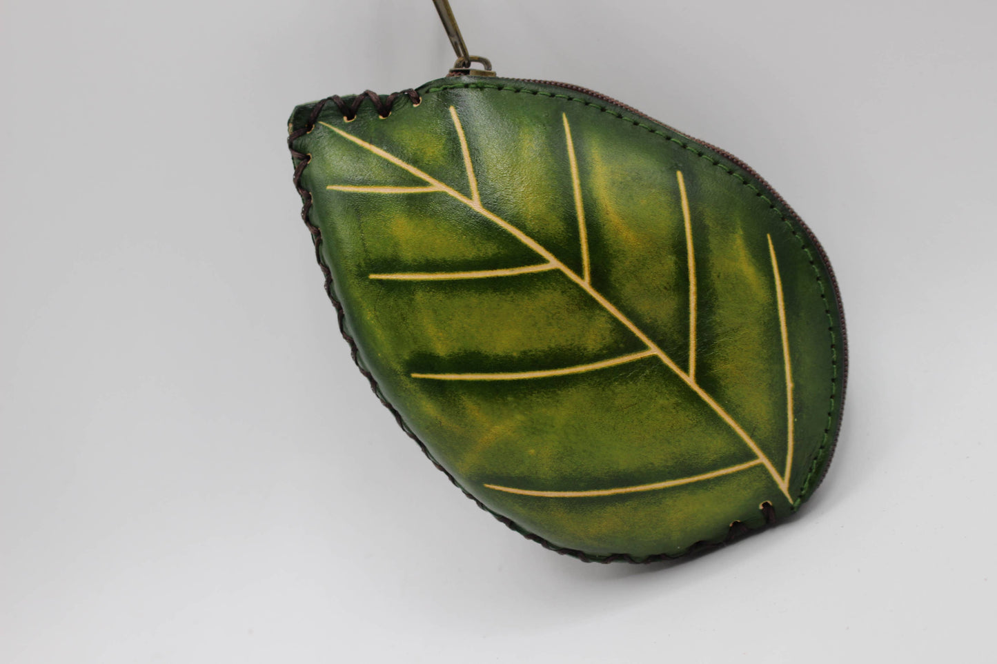 Leather Spider Wristlet coin purse wallet