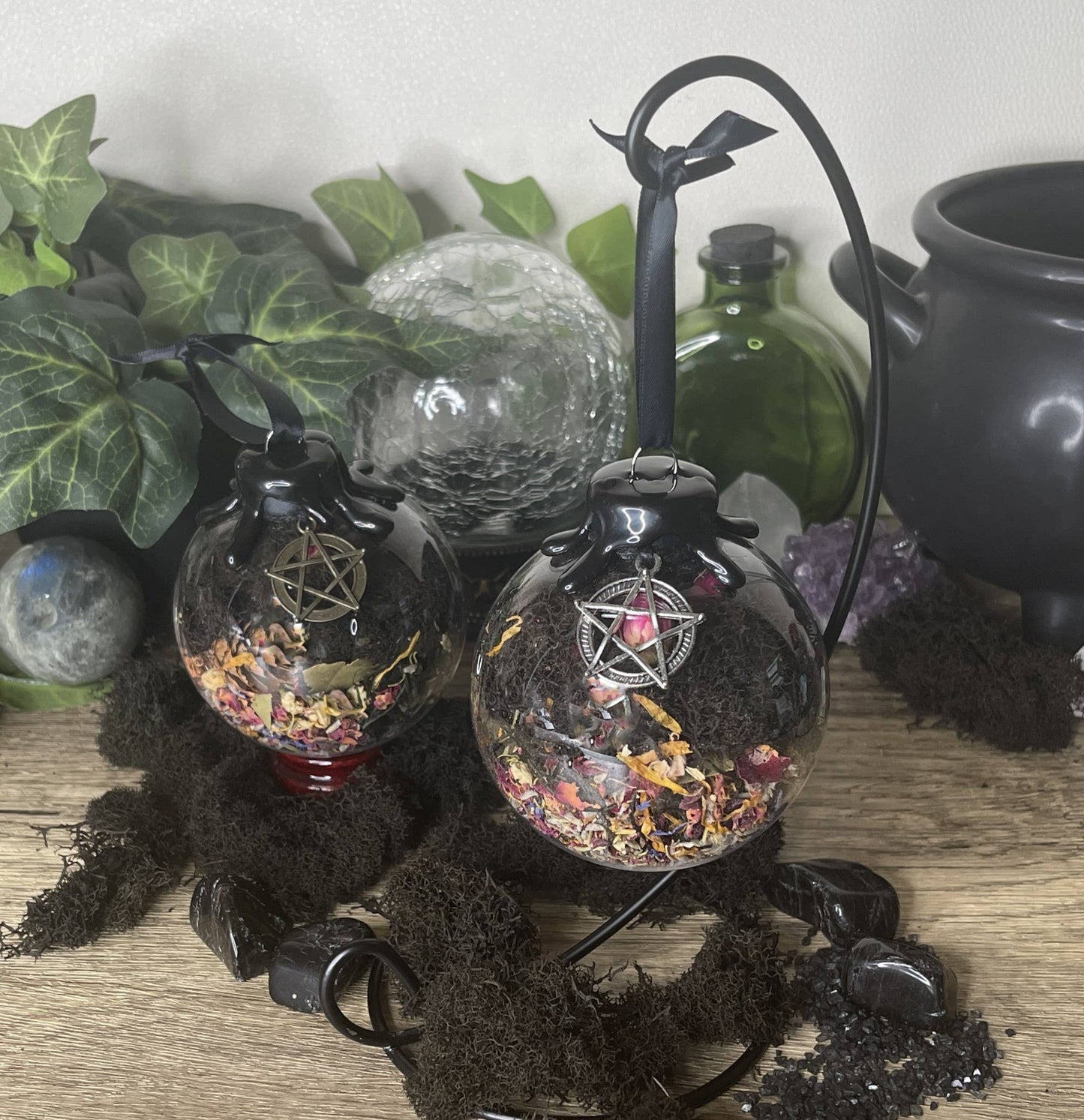 Protection Spell Witch Ball, Witchy Decor