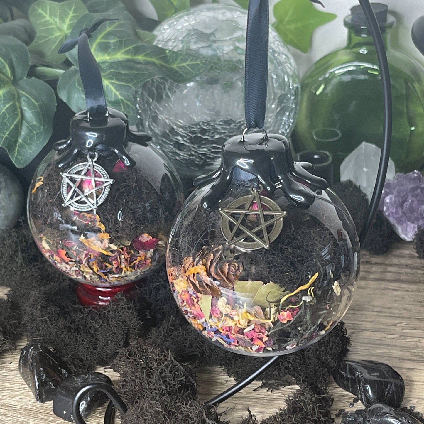 Protection Spell Witch Ball, Witchy Decor