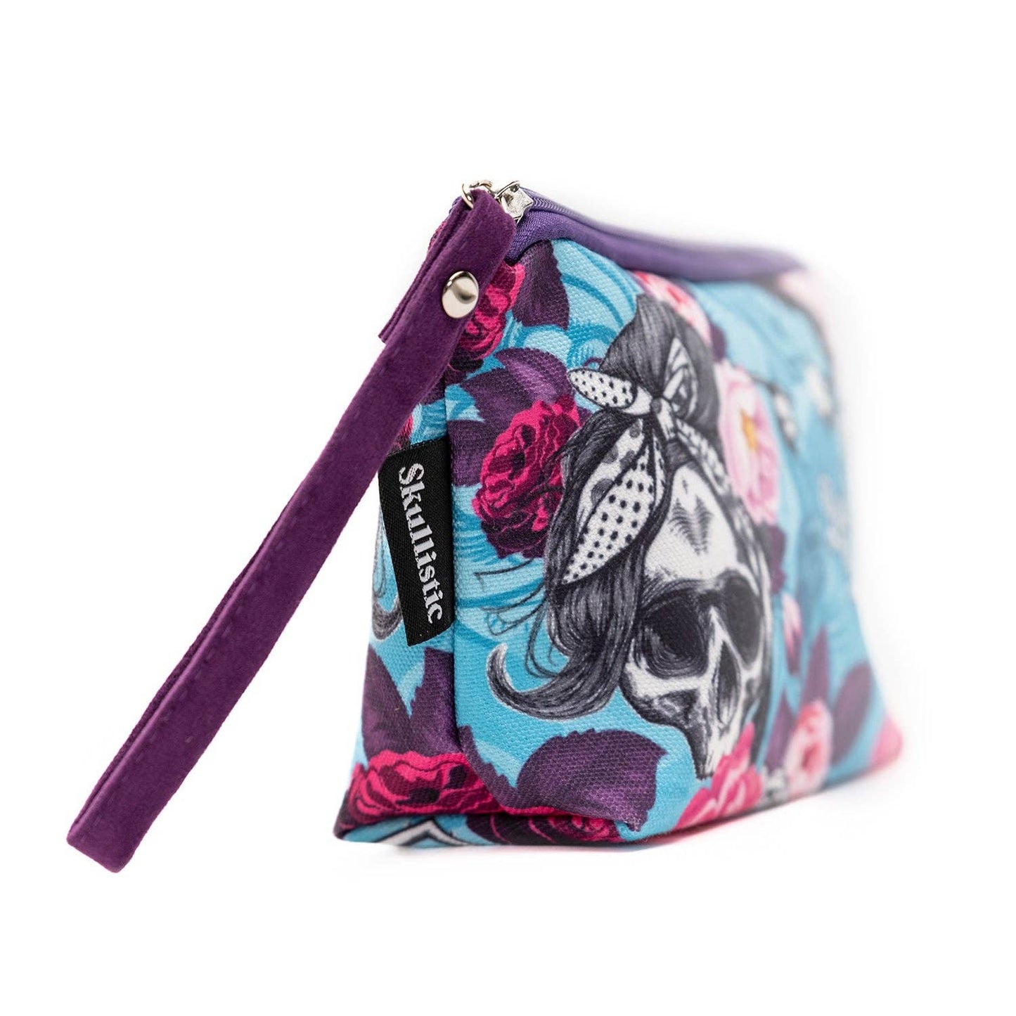Skullistic BB Flower Skull Makeup Bag