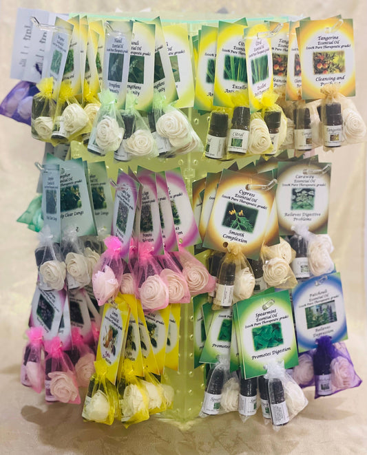 Essential Oil with Beautiful Diffuser Flower