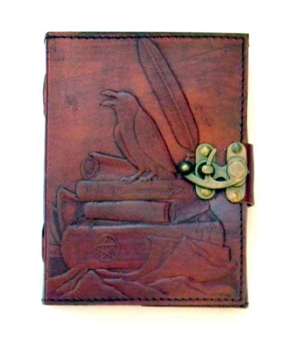 Sabrina Raven Leather Journal 5 x 7 inches