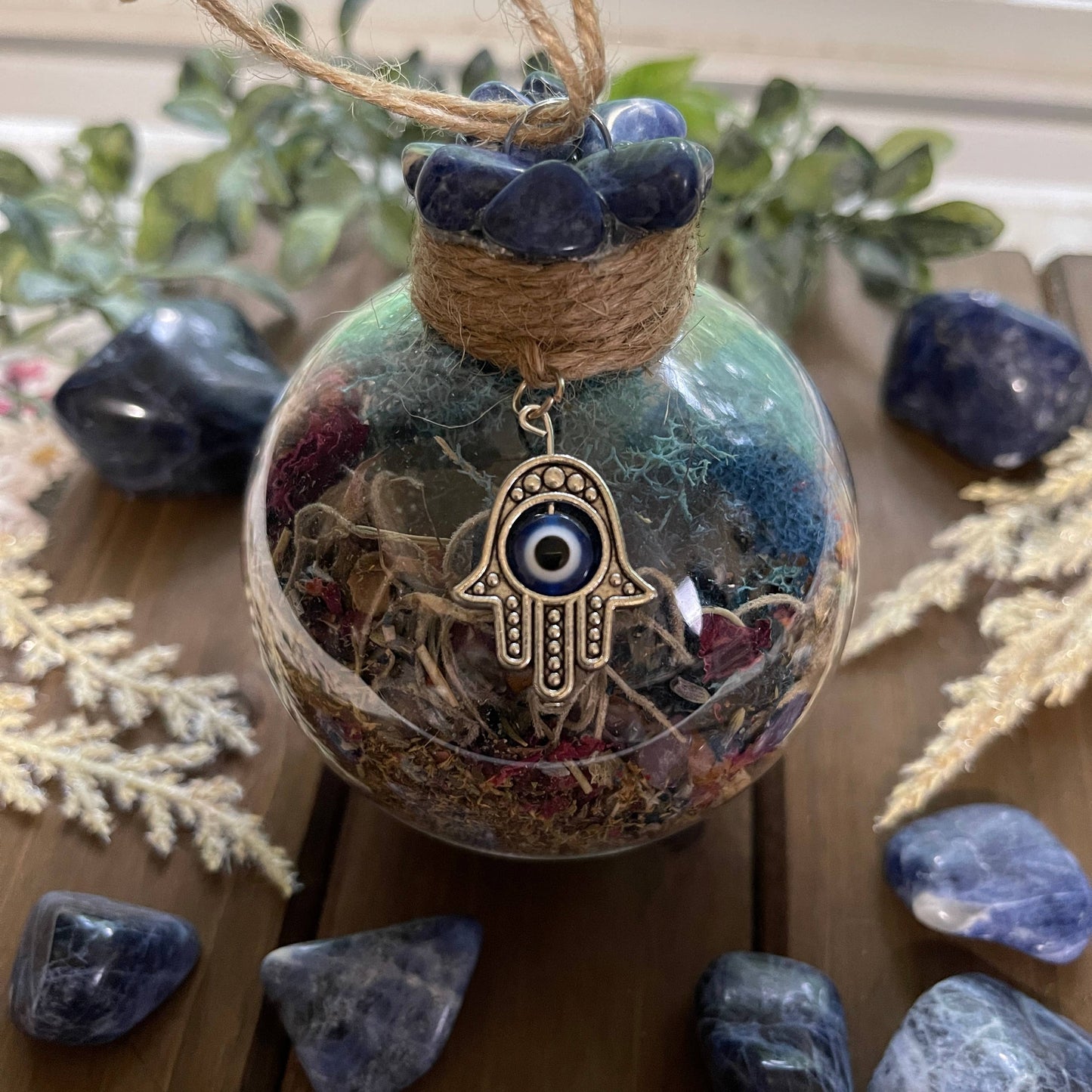 Evil Eye Protection Witch Ball, Nazar Amulet, Witchy Decor