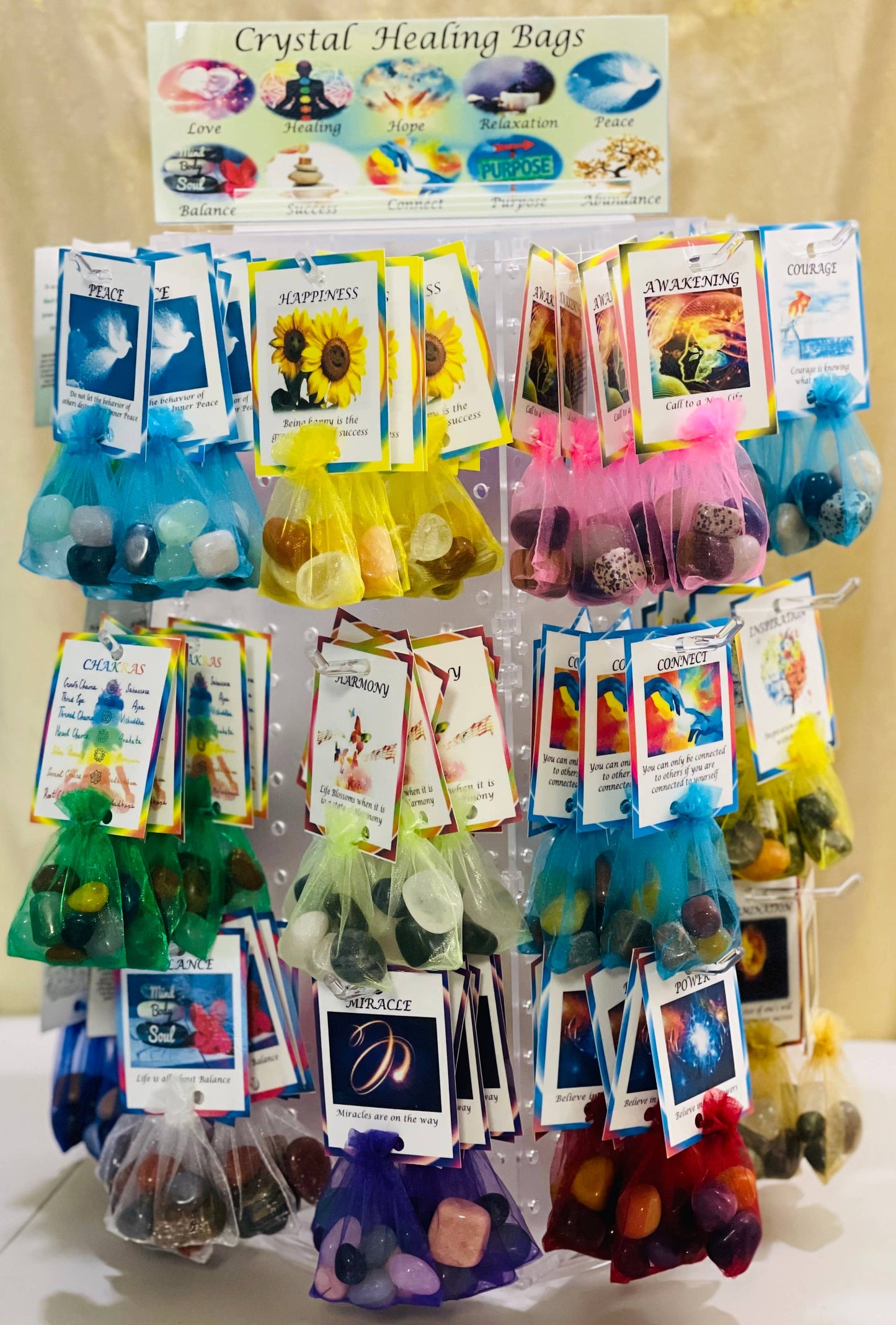 Crystal Healing Bags