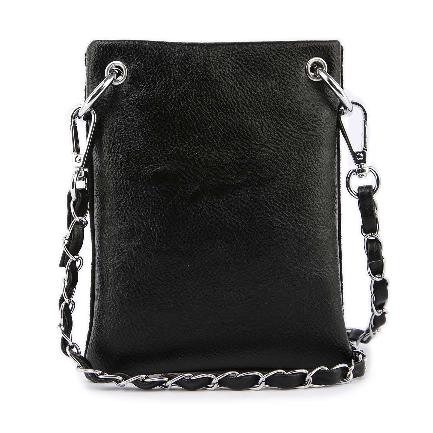 Rhinestone Skull Pattern Petite Crossbody Sling