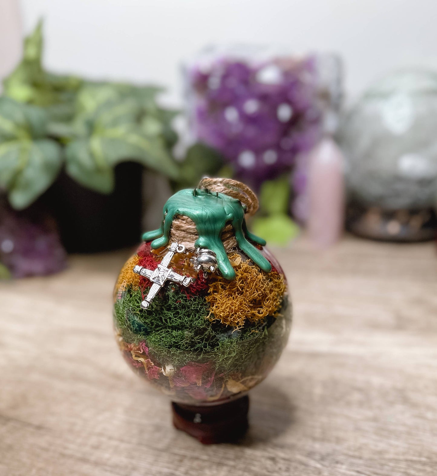 Brigid Goddess Witch Ball, Witchy Decor, Witch Gift