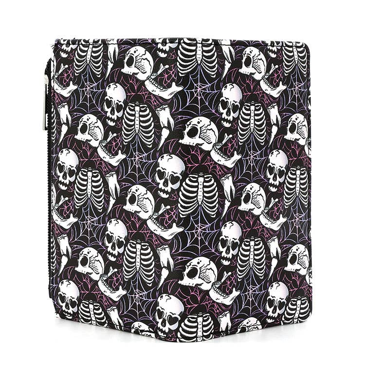 SKULLS AND RIBCAGES WALLET IN VINYL