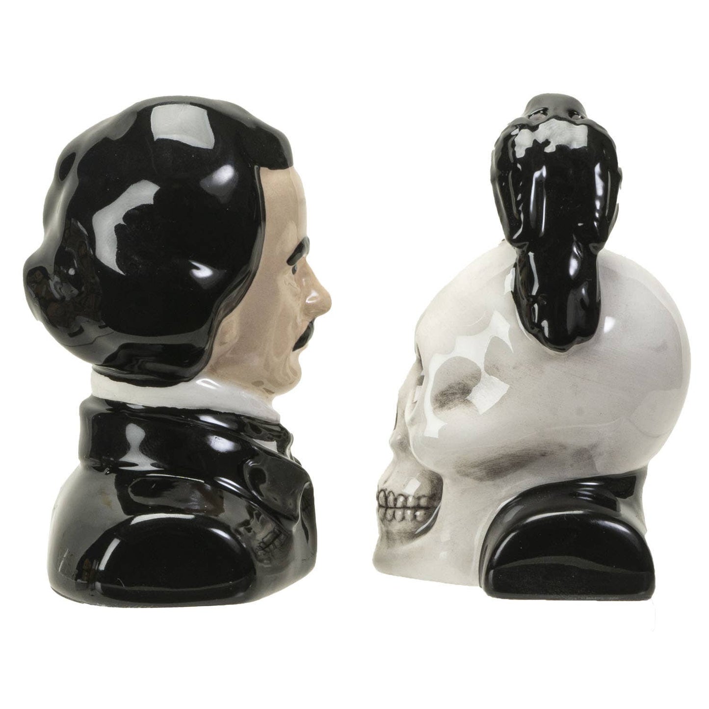 Edgar Allen Poe Ceramic Salt & Pepper Shaker Set