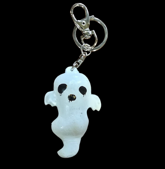 Leather Ghost Boo Key Chain kc4194