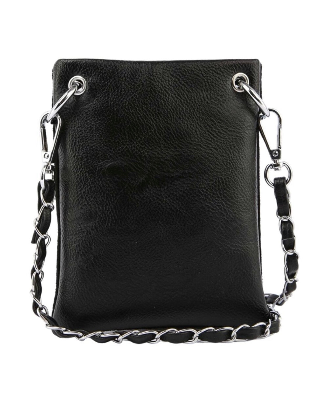 Rhinestone skull crossbody bag