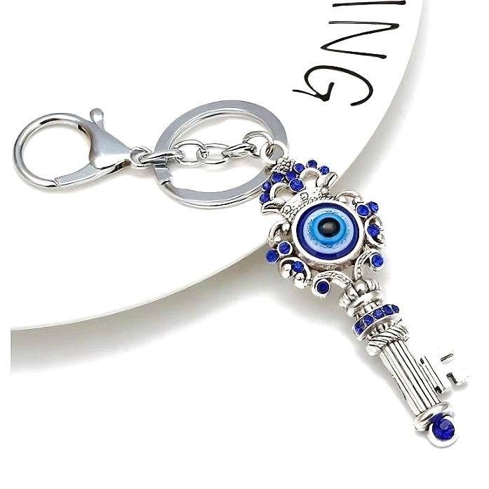 Evil Eye Master Key Shape Keychain