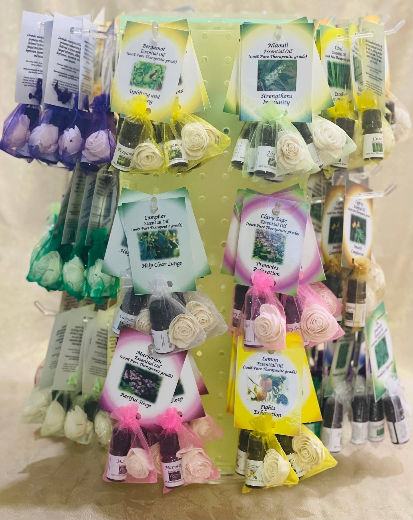 Essential Oil with Beautiful Diffuser Flower