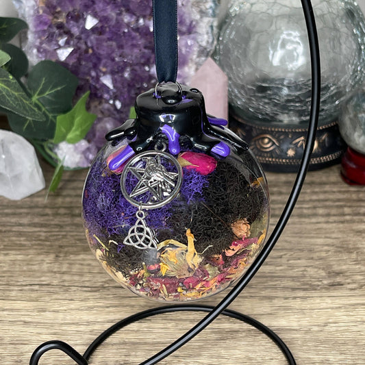 Morrigan Goddess Witch Ball, Witchy Decor, Witch Gift