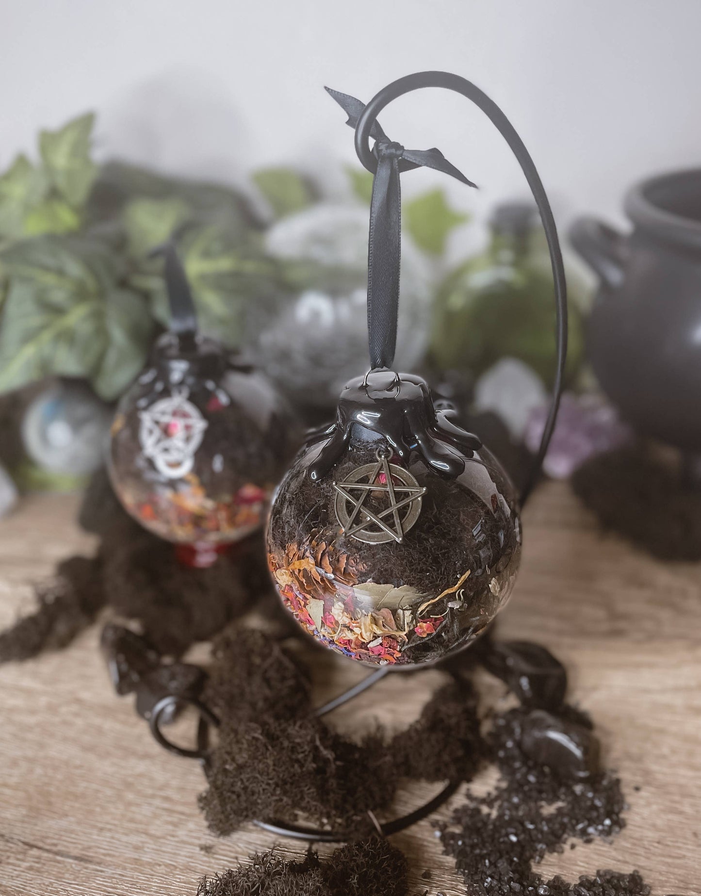 Protection Spell Witch Ball, Witchy Decor