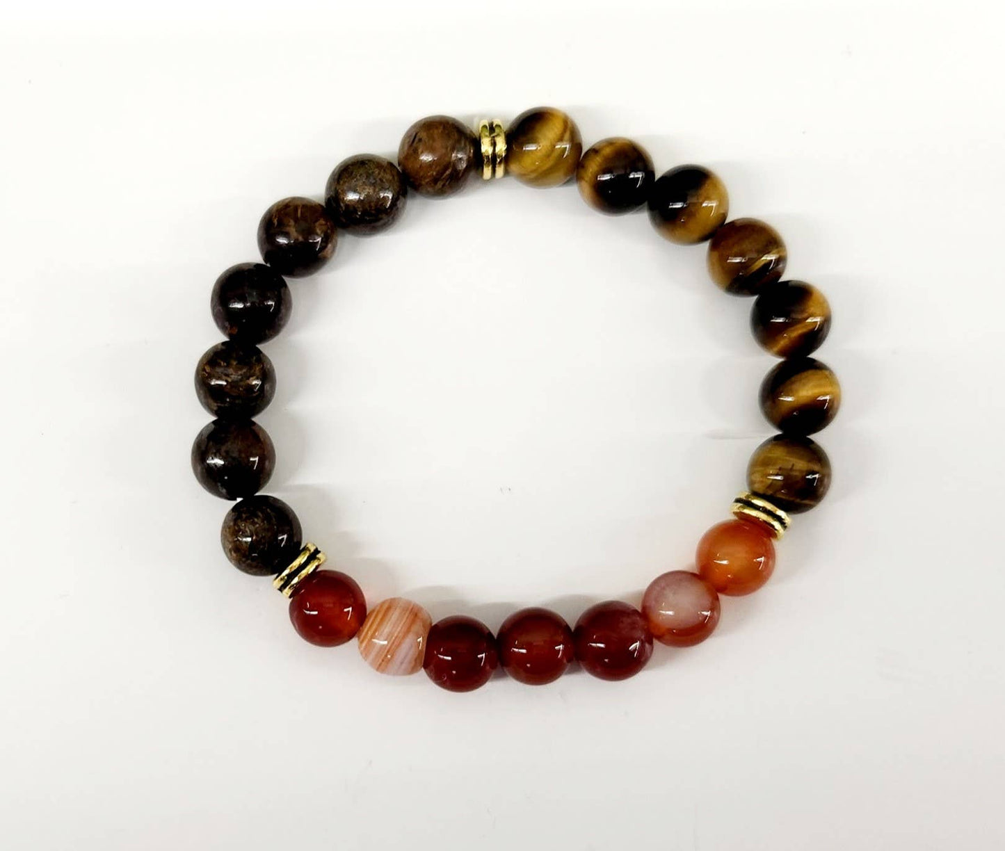 DEPRESSION SUPPORT - Tiger Eye/Banded Carnelian/Bronzite