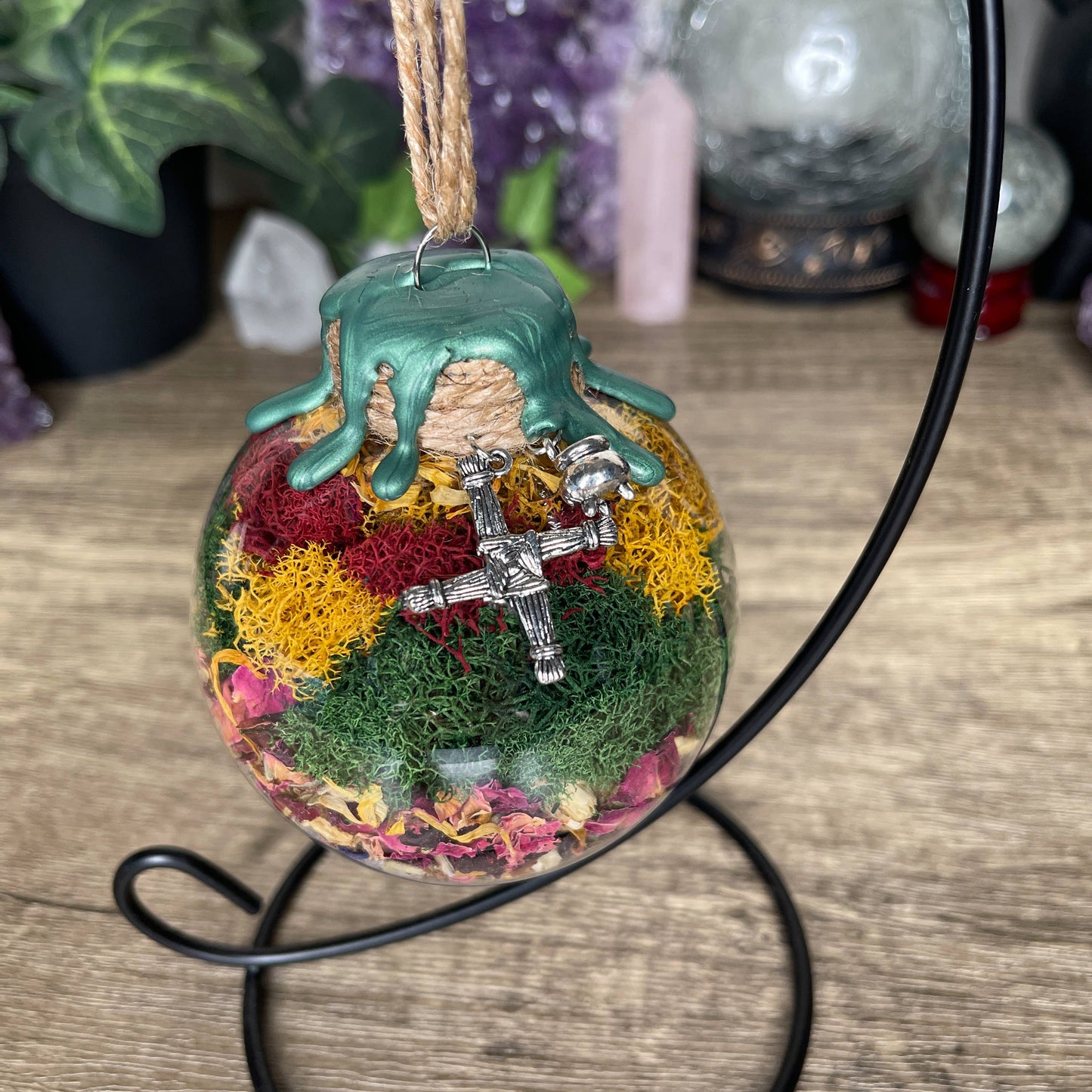 Brigid Goddess Witch Ball, Witchy Decor, Witch Gift